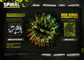 Buch-Promo Microsite »SPIRAL« (2011) screenshot